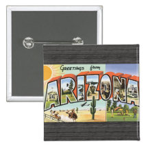 Saludos de Arizona, vintage Pin