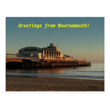 ¡Saludos de Bournemouth! Tarjeta Postal