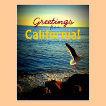 ¡Saludos de California! tarjetas postales