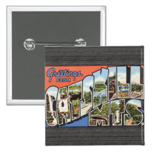 Saludos de Catskill Mts., vintage Pins