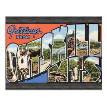 Saludos de Catskill Mts., vintage Tarjetas Postales