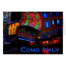 Saludos de Como Italia Tarjetas