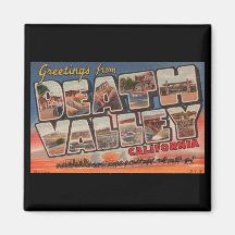 ¡Saludos de DEATH VALLEY! Imán De Frigorífico