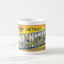Saludos de Detroit Michigan Taza