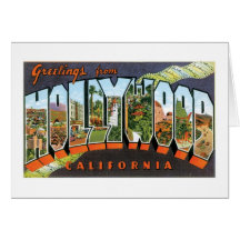 ¡Saludos de Hollywood! Tarjeta