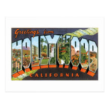¡Saludos de Hollywood! Tarjeta Postal