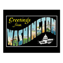 ¡Saludos de la C.C. de Washington!  Postal del vin
