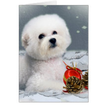 Saludos de la estación de Bichon Tarjetas