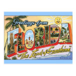 Saludos de la Florida - viaje del vintage Postal