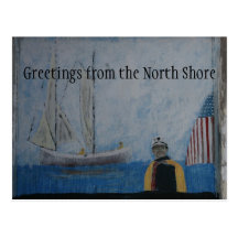 Saludos de la postal del norte de la orilla