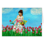 "Saludos de la primavera " Tarjeta