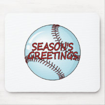 Saludos de las temporadas de béisbol alfombrillas de ratones
