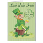 Saludos de Leprechauun Tarjeton