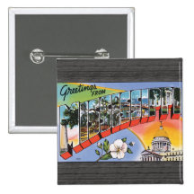 Saludos de Mississippi, vintage Pins