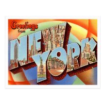 Saludos de Nueva York Tarjeta Postal