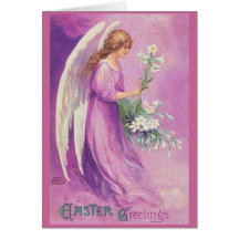 Saludos de Pascua del vintage - tarjeta