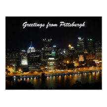Saludos de Pittsburgh Tarjeta Postal