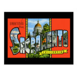 Saludos de Sacramento California Postales