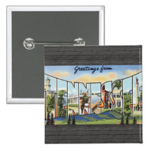 Saludos de Tennessee, vintage Pins