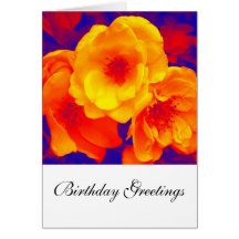 Saludos del cumpleaños de los rosas felicitación