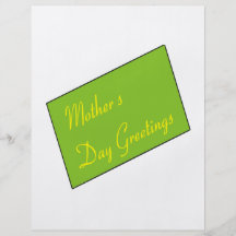 Saludos del día de madres flyer personalizado
