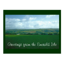 Saludos del Emerald Isle Tarjetas Postales