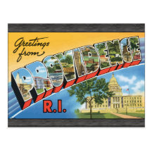 Saludos del índice de refracción de Providence, vi Postal