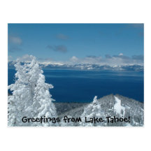 ¡Saludos del lago Tahoe! Postal