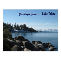 Saludos del lago Tahoe Tarjeta Postal