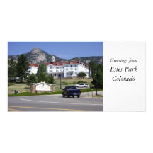 Saludos del parque de Estes, Colorado Tarjeta Personal Con Foto