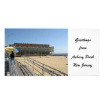 Saludos del parque NJ de Asbury Tarjeta Fotografica Personalizada