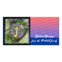saludos del yuletide tarjetas fotográficas personalizadas