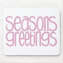 Saludos Mousepad rosado de las estaciones Alfombrillas De Ratones