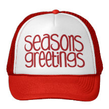 Saludos Red Hat de las estaciones Gorros Bordados