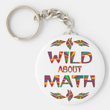 Salvaje sobre matemáticas llavero personalizado