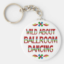 Salvaje sobre salón de baile llaveros personalizados