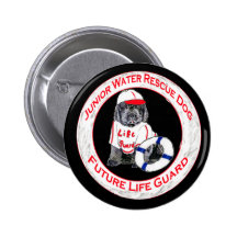 Salvavidas del perrito de Newfy Pin