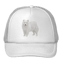 Samoyedo hermoso gorras de camionero