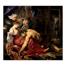 Samson y Delilah, c.1609 posters