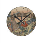 Samurai que usa dos espadas en batalla circa 1810