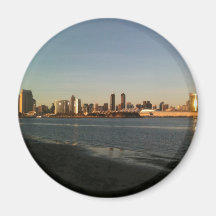 San Diego en la puesta del sol Iman Para Frigorífico