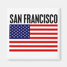 San Francisco, barras y estrellas Imanes
