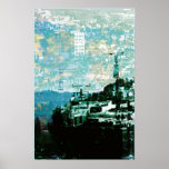 San Francisco Island_cyan Posters