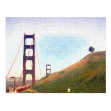 San Francisco - lona de la puerta de oro Tarjetas Postales