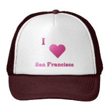 San Francisco -- Rosas fuertes Gorro De Camionero