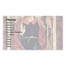 San Jaime D. Ä. Por Tura Cosmè Plantilla De Tarjeta De Negocio