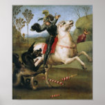 San Jorge que lucha el dragón, Raphael Poster
