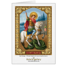 San Jorge - tarjeta de felicitación
