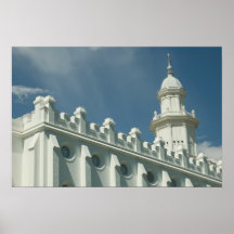 San Jorge Utah, templo de LDS Poster