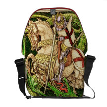 San Jorge y el arte Nouveau del ~ del dragón Bolsa De Mensajería